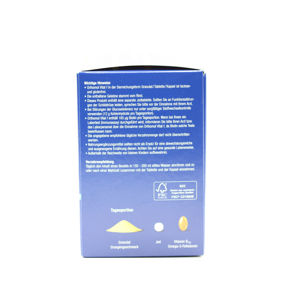 ORTHOMOL Vital F Granulat/Kap./Tabl.Kombip.15 Tage