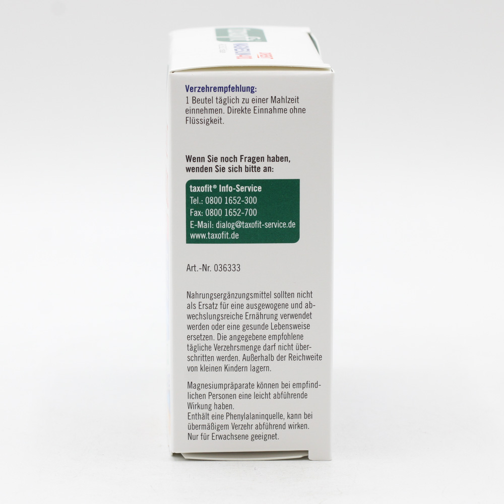 TAXOFIT Magnesium 400+B1+B6+B12+Folsäure 800 Gran.