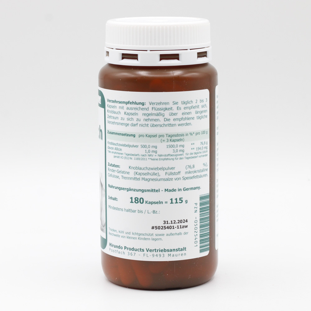 KNOBLAUCH 500 mg geruchsarm Kapseln