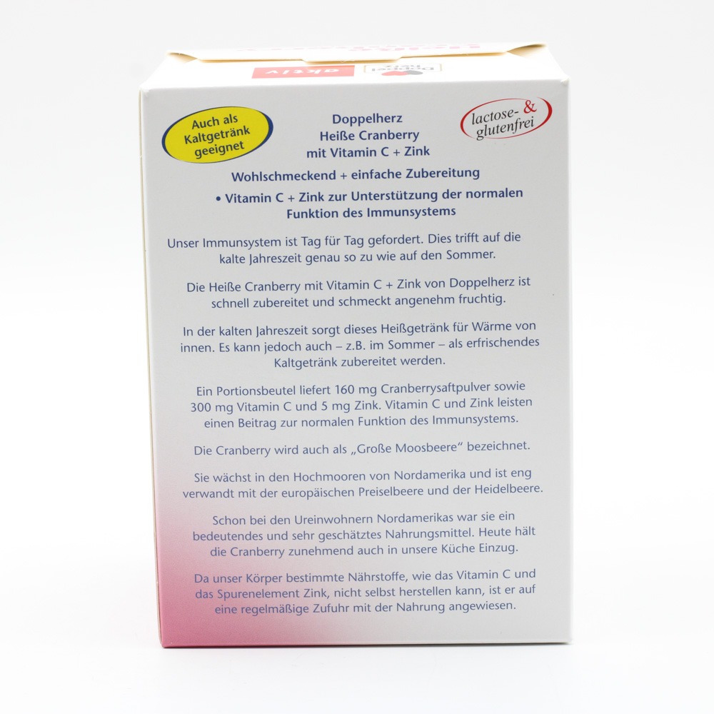 DOPPELHERZ heiße Cranberry m.Vit.C+Zink Granulat