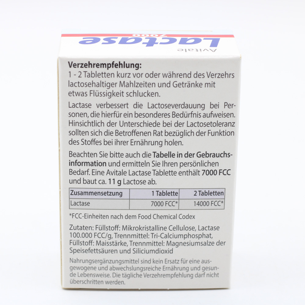 LACTASE 7.000 FCC Tabletten im Spender