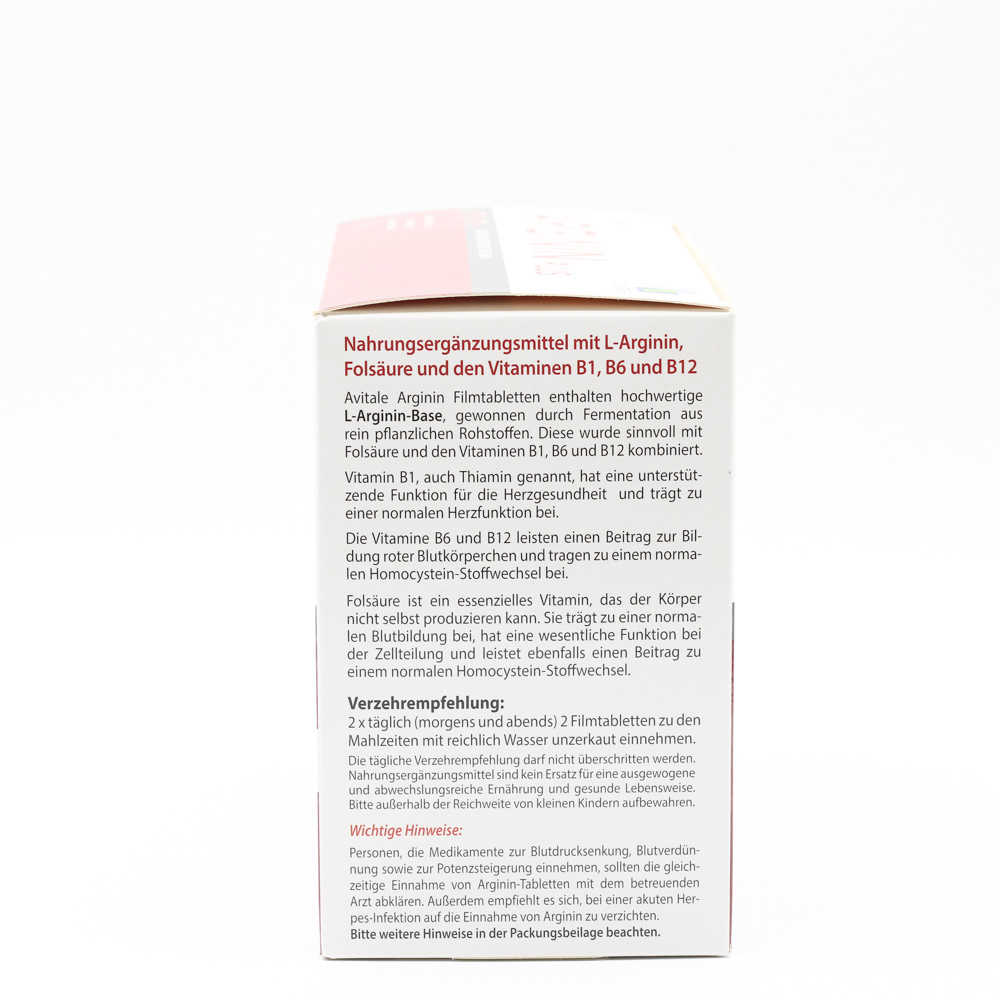 ARGININ PLUS Vitamin B1+B6+B12+Folsäure Filmtabl.