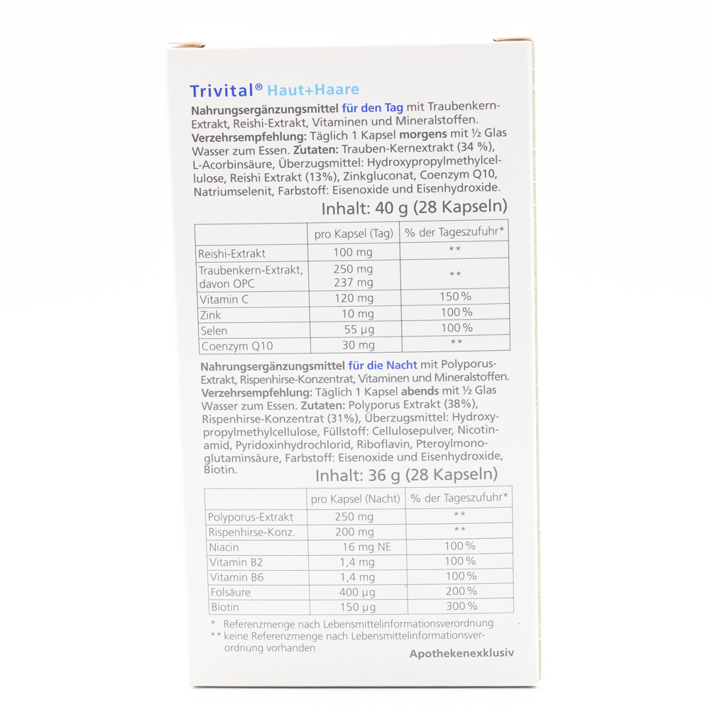 TRIVITAL Haut+Haare Kapseln
