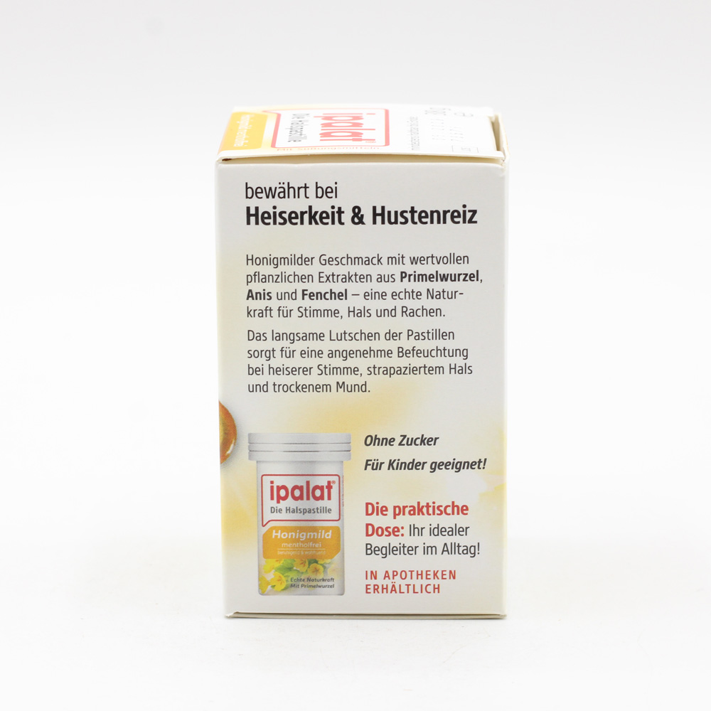 IPALAT Halspastillen honigmild o.Menthol zuckerfr.