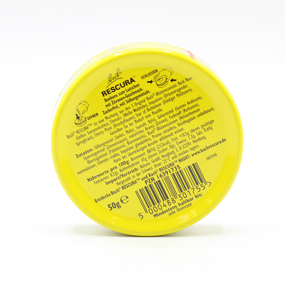 BACHBLÜTEN Original Rescura Pastillen Zitrone