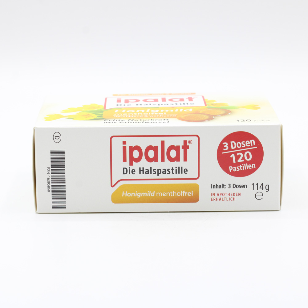IPALAT Halspastillen honigmild o.Menthol zuckerfr.