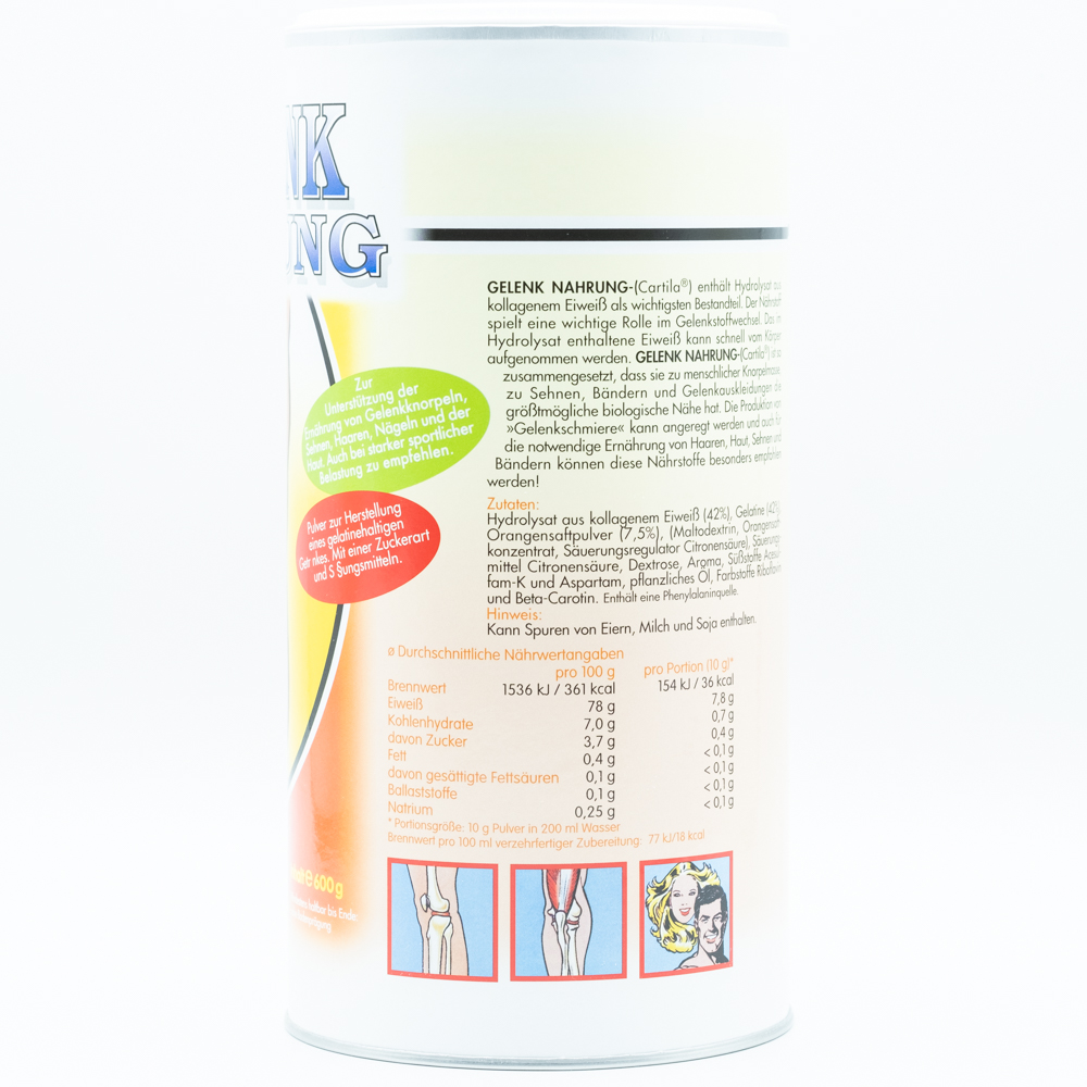 GELENK NAHRUNG Pfirsich Orange Pulver