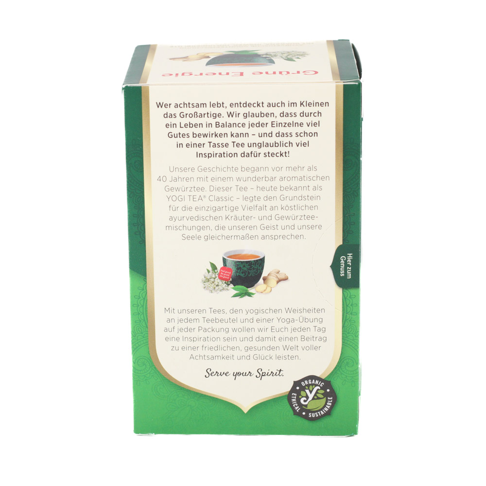 YOGI TEA Grüne Energie Bio Filterbeutel
