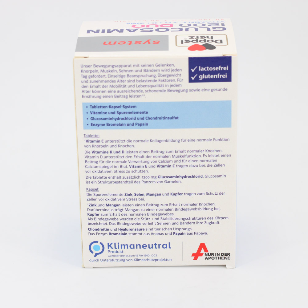 DOPPELHERZ Glucosamin 1200 Duo system Kombipackung