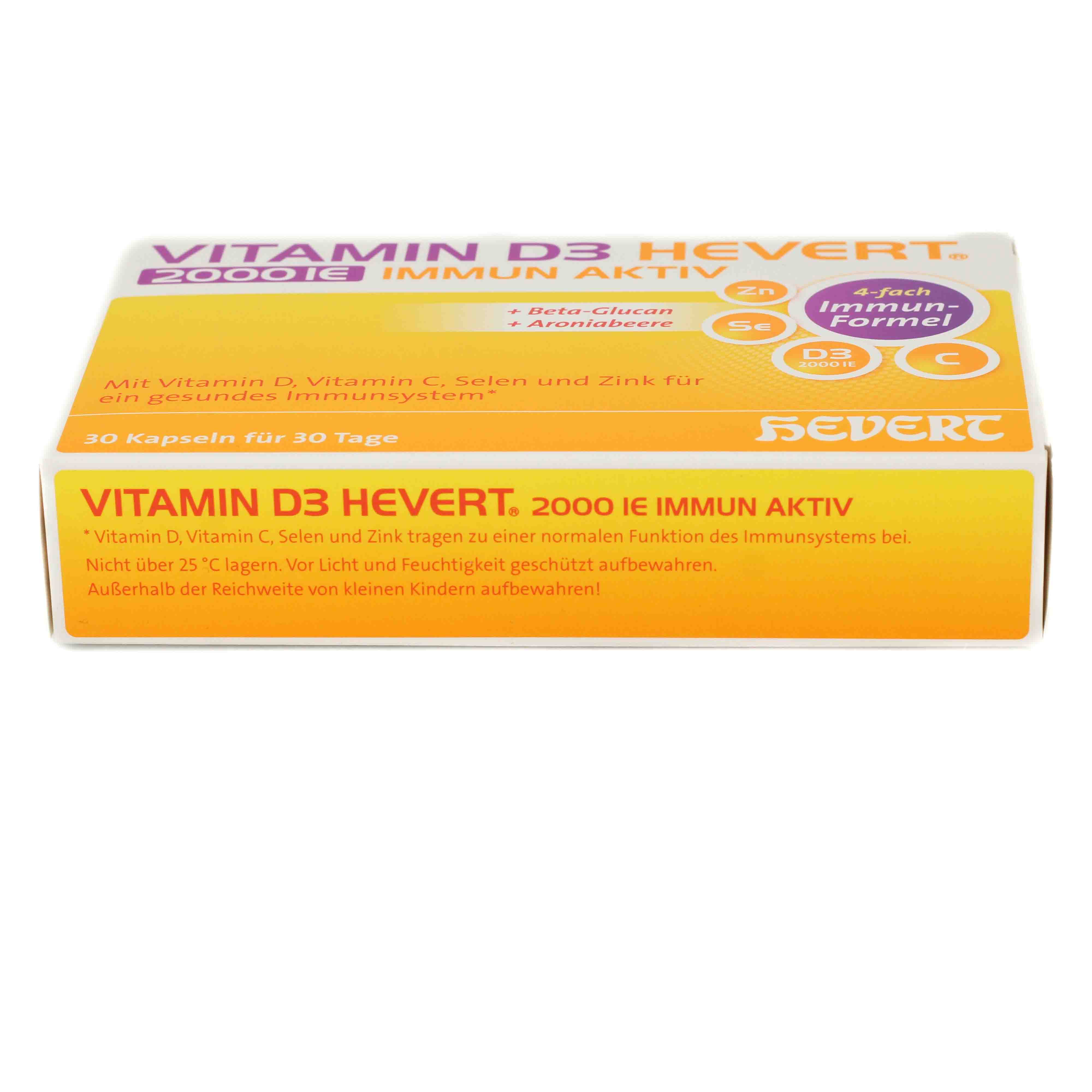 VITAMIN D3 HEVERT 2000 I.E. Immun Aktiv Kapseln