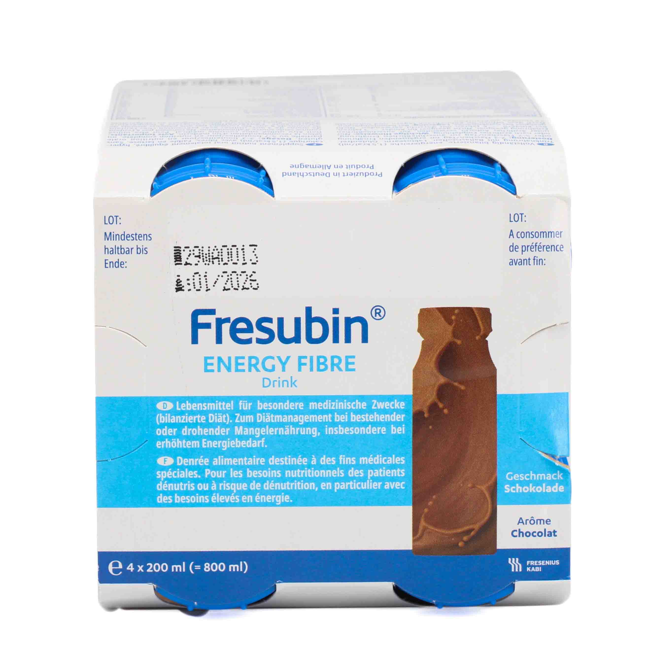 FRESUBIN ENERGY Fibre DRINK Schokolade Trinkflasche Trinknahrung