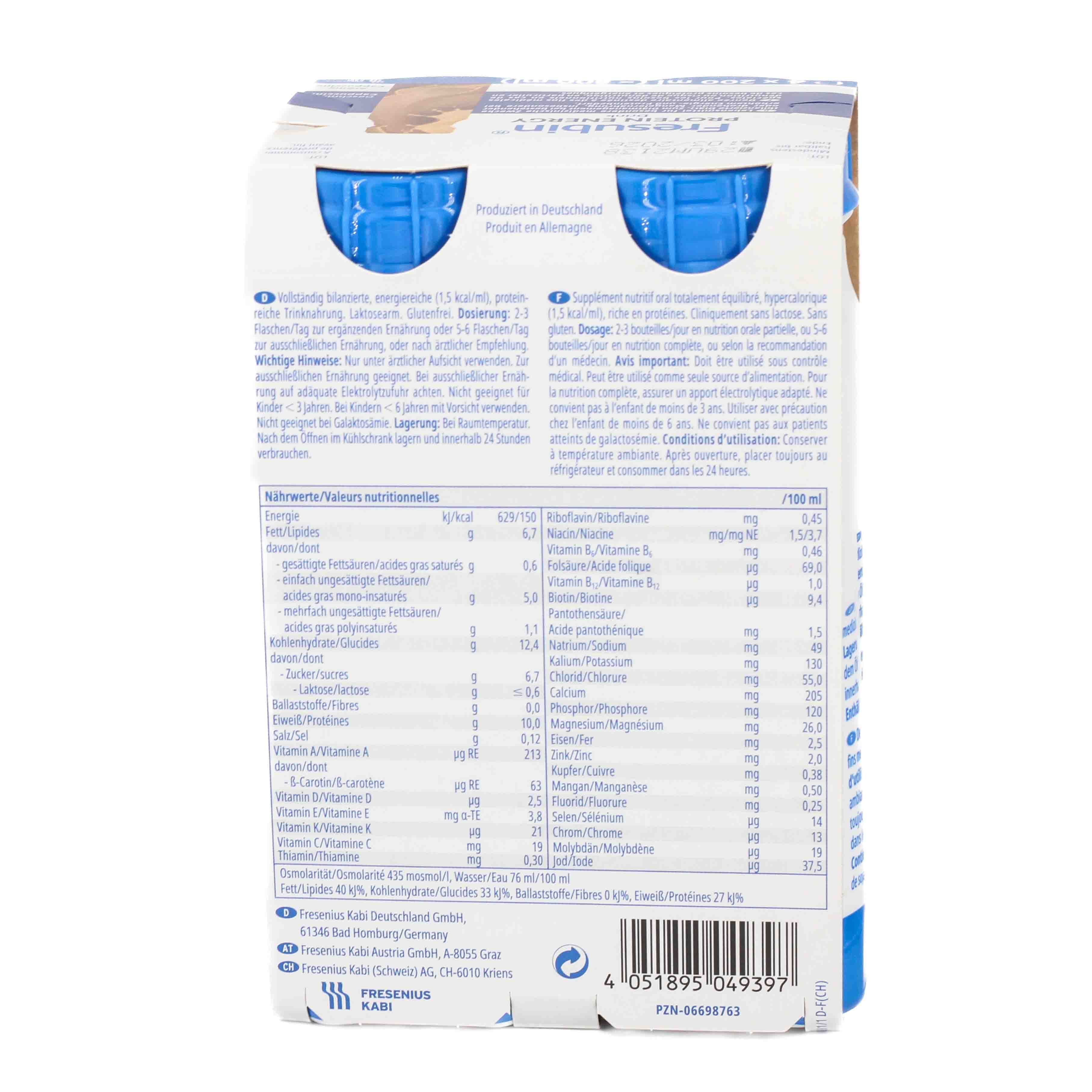 FRESUBIN PROTEIN Energy DRINK Cappuccino Trinkflasche Trinknahrung