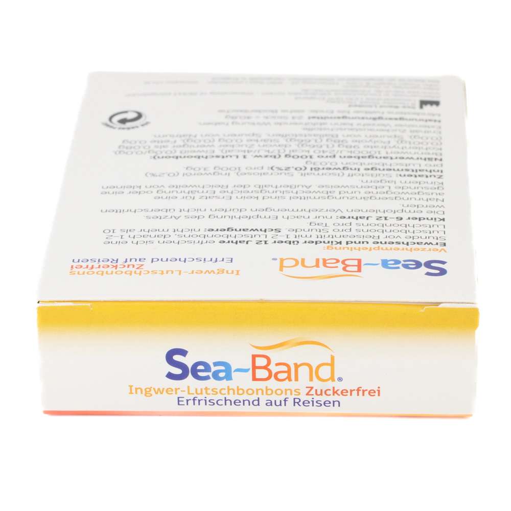 SEA-BAND Ingwer-Lutschbonbons zuckerfrei