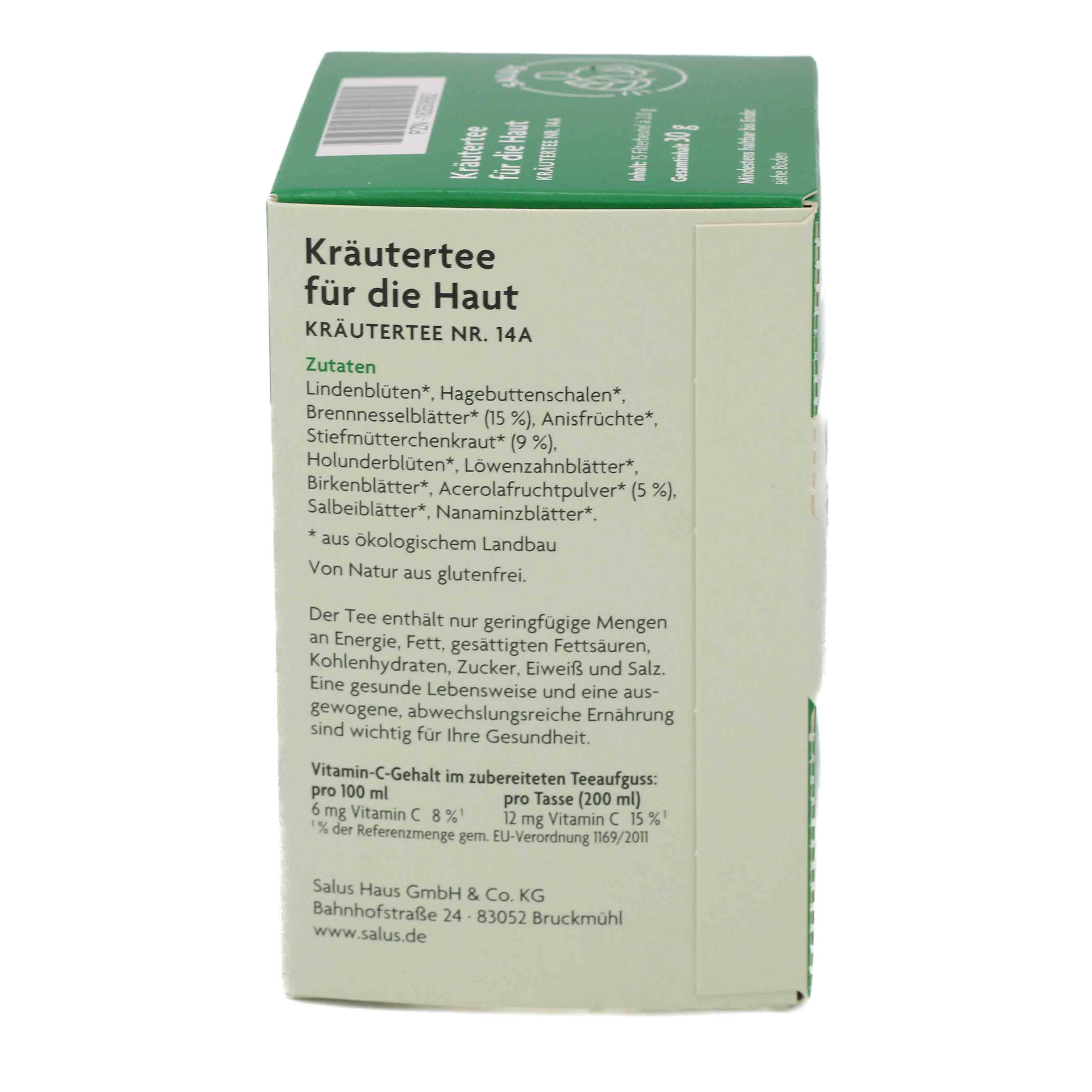 KRÄUTERTEE für die Haut Nr.14a Bio Salus Fbtl.