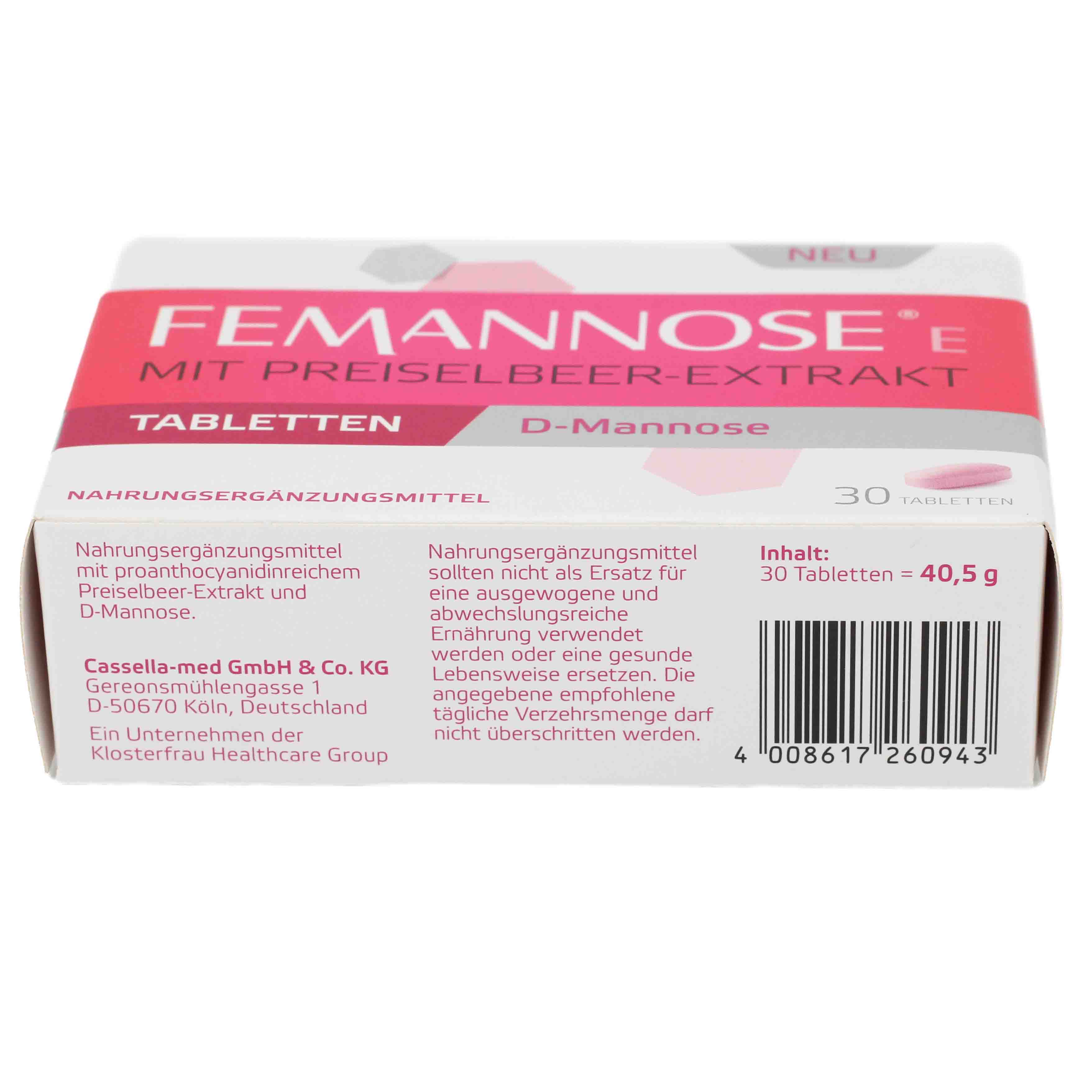 FEMANNOSE E Tabletten