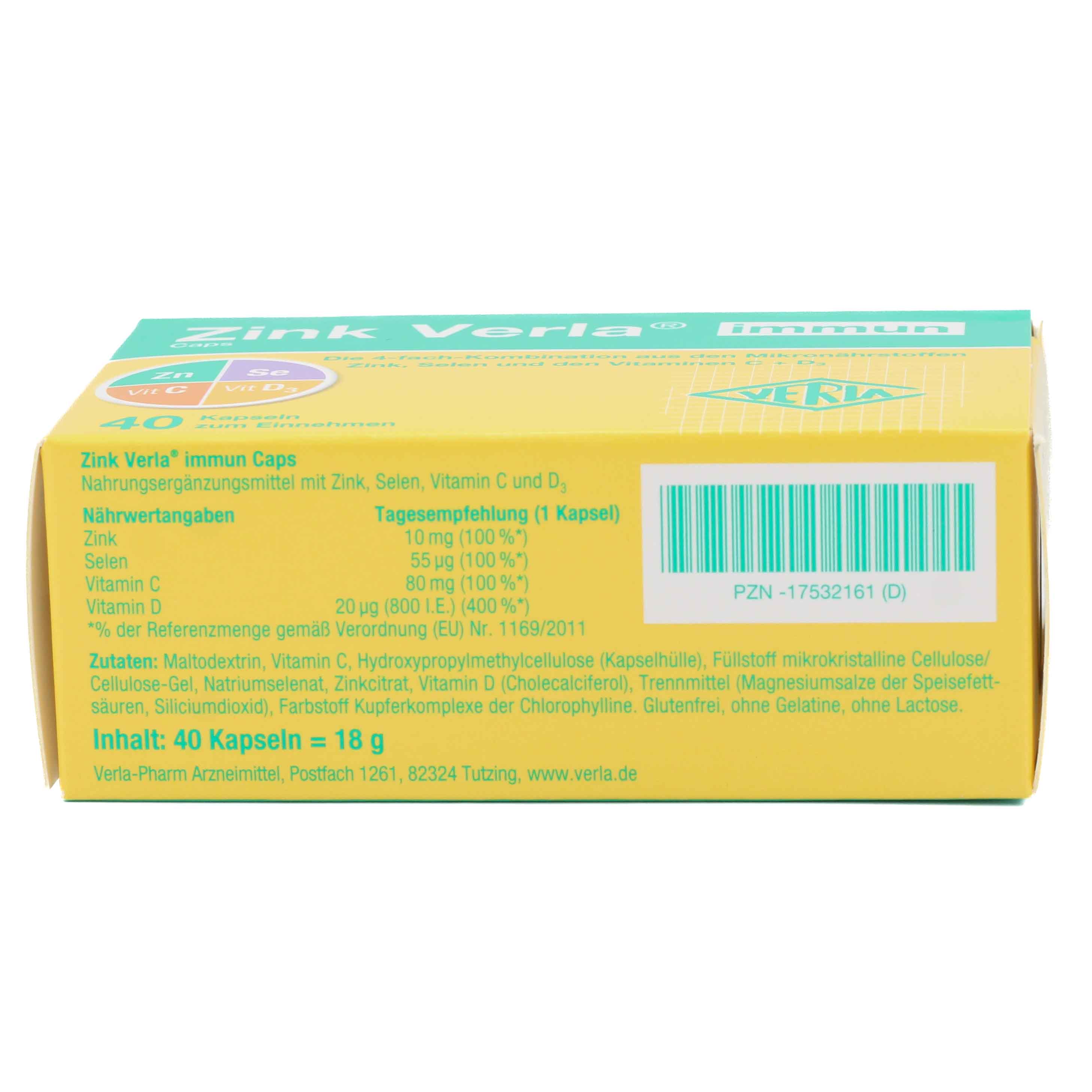 ZINK VERLA immun Caps