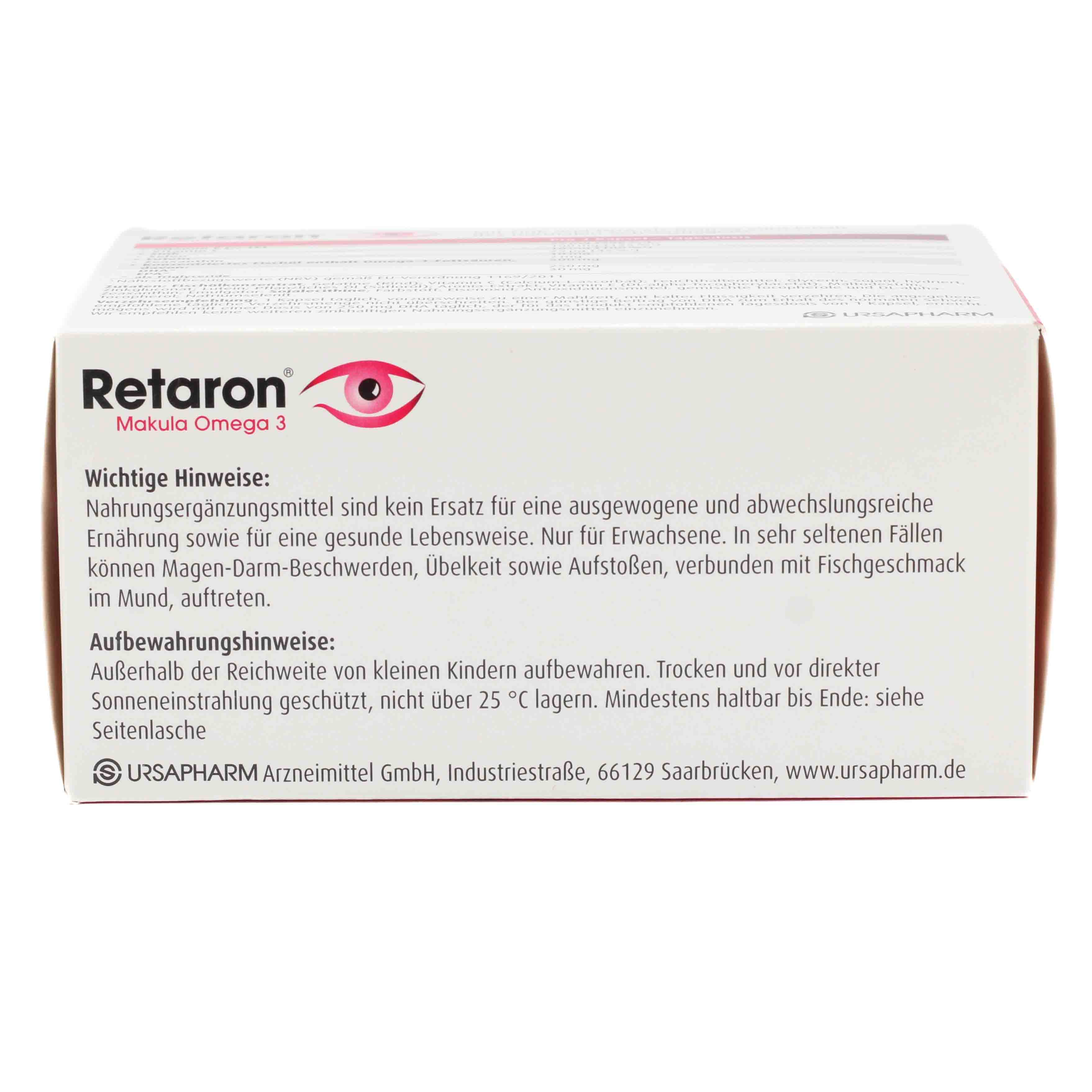 RETARON Makula Omega-3 Kapseln