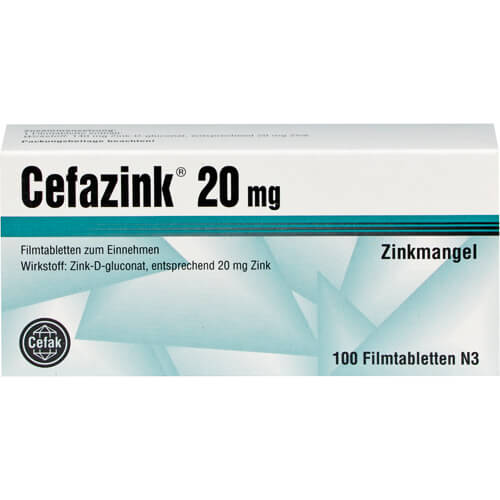 CEFAZINK 20 mg Filmtabletten