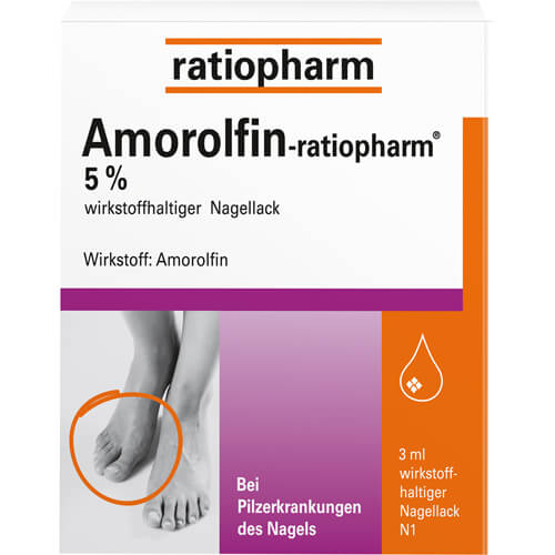 AMOROLFIN-ratiopharm 5% wirkstoffhalt.Nagellack