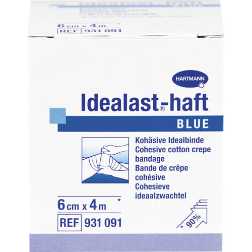 IDEALAST-haft color Binde 6 cmx4 m blau