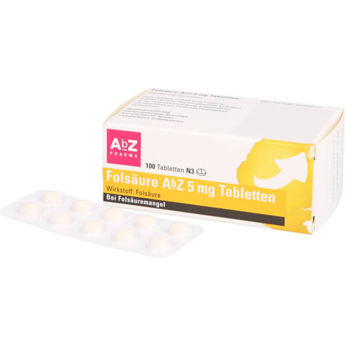 FOLSÄURE AbZ 5 mg Tabletten