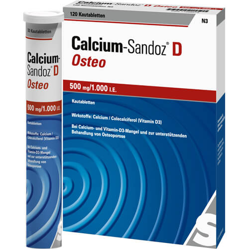 CALCIUM SANDOZ D Osteo 500 mg/1.000 I.E. Kautabl.