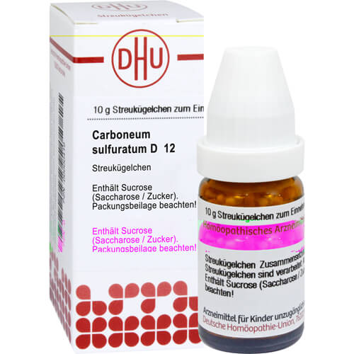 CARBONEUM SULFURATUM D 12 Globuli
