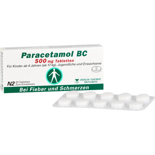 PARACETAMOL BC 500 mg Tabletten