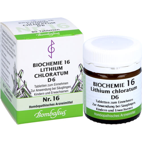 BIOCHEMIE 16 Lithium chloratum D 6 Tabletten