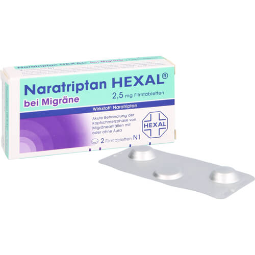 NARATRIPTAN HEXAL bei Migräne 2,5 mg Filmtabletten