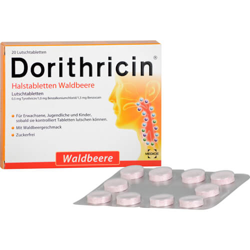 DORITHRICIN Halstabletten Waldbeere