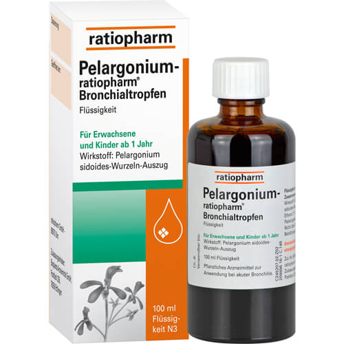 PELARGONIUM-RATIOPHARM Bronchialtropfen