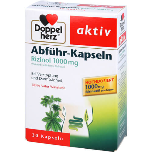 DOPPELHERZ Abführ-Kapseln Rizinol 1.000 mg