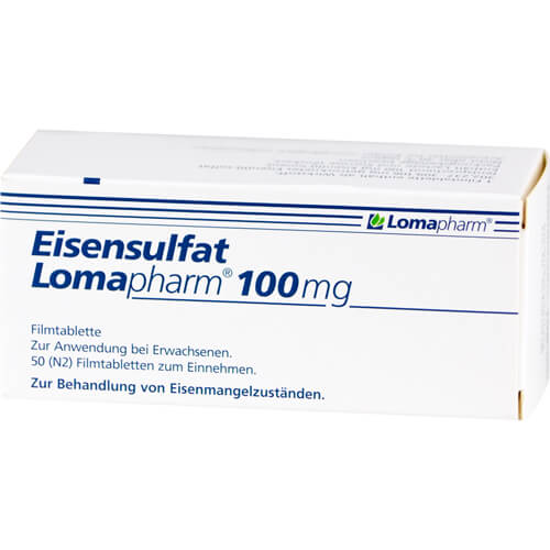 EISENSULFAT Lomapharm 100 mg Filmtabletten