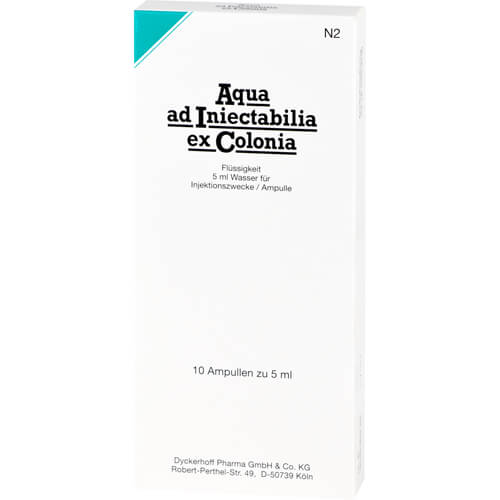 AQUA AD iniectabilia ex Colonia Ampullen
