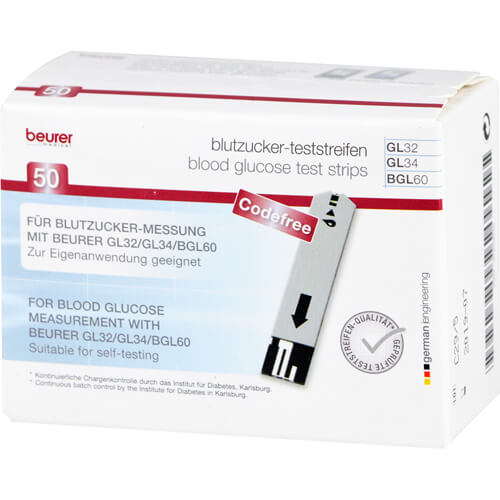 BEURER GL32/GL34/BGL60 Blutzucker-Teststreifen