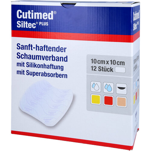 CUTIMED Siltec Plus Schaumverb.10x10 cm haftend