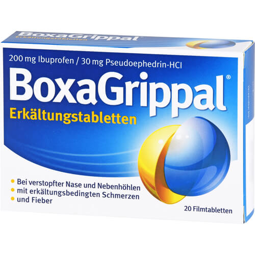 BOXAGRIPPAL Erkältungstabletten 200 mg/30 mg FTA