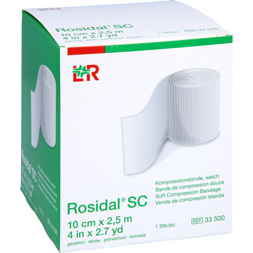 ROSIDAL SC Kompressionsbinde weich 10 cmx2,5 m