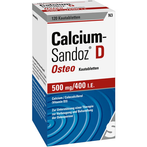 CALCIUM SANDOZ D Osteo 500 mg/400 I.E. Kautabl.