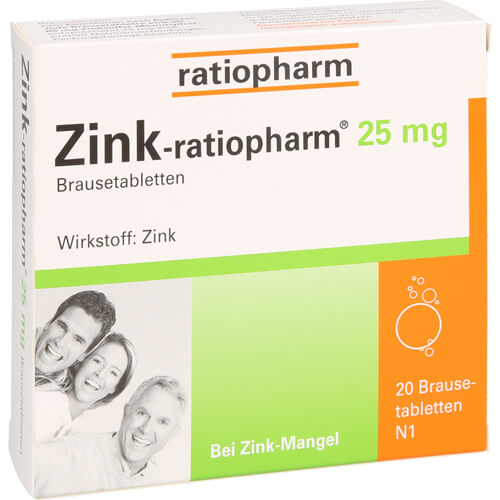ZINK-RATIOPHARM 25 mg Brausetabletten