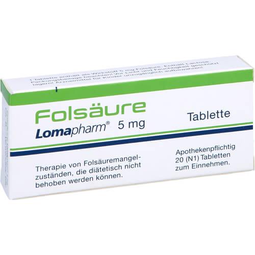 FOLSÄURE LOMAPHARM 5 mg Tabletten