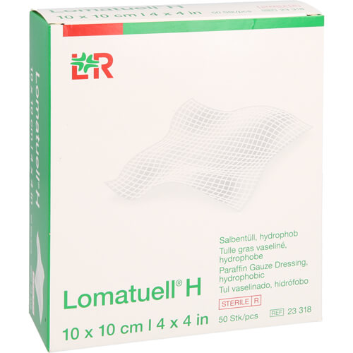 LOMATUELL H Salbentüll 10x10 cm steril