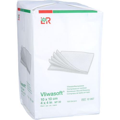 VLIWASOFT Vlieskompressen unsteril 10x10 cm 6l.