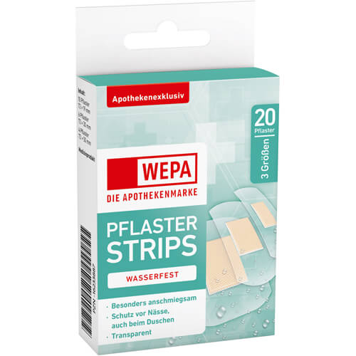 WEPA Pflasterstrips wasserfest 3 Größen