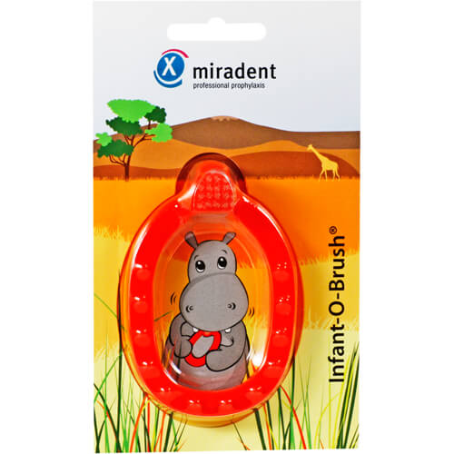 MIRADENT Kinder-Lernzahnbürste Infant-O-Brush rot