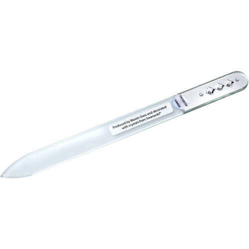 APOLINE Nagelfeile Glas mit 5 Swarovski-Steinen